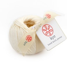 kpc yarn 가쉽 DK 면 뜨개실 50g, 아이보리, 113m, 1개