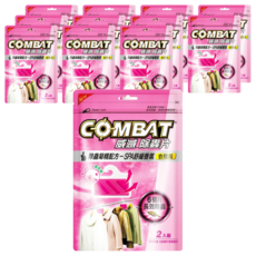 COMBAT 威滅 衣櫃除蟲片吊掛式 SPA Set 2入, 除蟲菊精配方-SPA舒緩香氛, 衣櫃用, 6個月長效除蟲, 12包