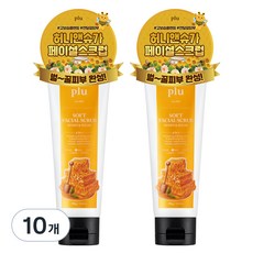 플루 소프트 페이셜 스크럽 허니 앤 슈가, 100g, 10개