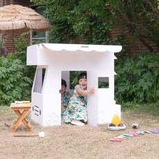 키즈바래 너만의 캠핑카 되길 바래 놀이집, 화이트, 1개