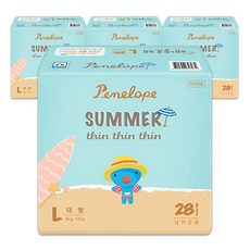 페넬로페 씬씬씬 아이스 썸머 밴드형 기저귀 공용, 대형(L), 112매