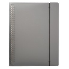 葉子小舖 A4活頁夾，A4-30孔 白色/灰色，孔夾-PP/內頁-紙，25x32cm, 2個