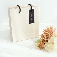 영프라자 메르시 쇼핑백 5p, 아이보리, 소(가로160mm x 높이180mm x폭 80mm)