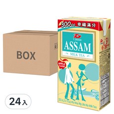 匯竑 阿薩姆奶茶 青蘋風味 (Set 24), 經典原味奶茶，清新果香，純正奶茶風味, 300ml, 24入