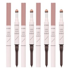 ETUDE 愛嬌眼線貼製造機眼線筆 0.1g+亮片 0.5g組, Peach Nude, 4組