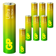 GP Batteries 超霸 特強鹼性電池Ultra 3號 4顆2組 (共8顆) - 家庭必備, 4顆, 2組