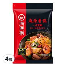 海底撈 麻辣香鍋調味料 2入 Set, 3~5人份, 220公克, 220g, 4袋