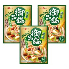 台灣蒙太極 御品鍋 蒙古清湯/蒙古火鍋湯底, 1-2人份, 無添加防腐劑及人工色素, 43g, 3包