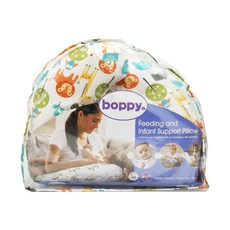 chicco Boppy 純棉多功能授乳枕, 4合1餵養嬰兒支撐枕, 歡樂叢林