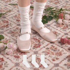 Sockpiens 女款無壓縮荷葉邊點襪 3 件套