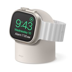 elago W2 Apple Watch充電座 適用於所有型號, 石頭灰