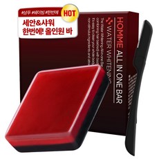 폴메디슨 옴므 워터화이트닝 올인원 비누 + 눈썹칼, 1세트