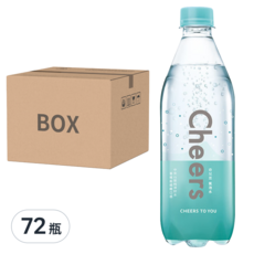 泰山 CHEERS 氣泡水，中央山脈純淨好水, 500ml, 72瓶