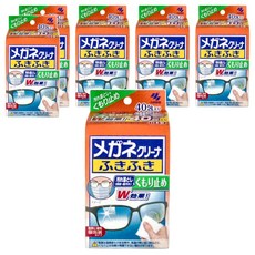 KOBAYASHI 小林製藥 眼鏡擦拭濕巾，40包/盒，獨立包裝，日本製造, 除霧型, 6盒