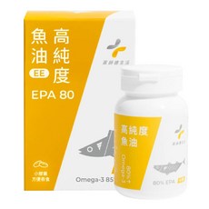 PHARGOODS 藥師健生活 高純度EPA 80％魚油,90顆,高濃度Omega-3,小分子好吸收, 1罐