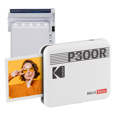 柯達 Mini 3 Retro 便攜式照片打印機, P300, 白色