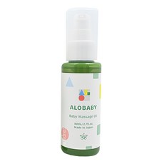 ALOBABY 寶寶按摩油 80mL, 植物成分, 好推不黏膩, 溫和無香型, 幫助舒眠, 促進血液循環, 1瓶