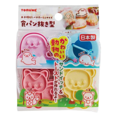 TORUNE 動物造型吐司壓模套裝, 日本製造, 1組