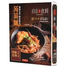 自在食刻 蒟蒻寬麵 燎原麻辣, 低卡、低脂、接近零碳水化合物, 200g飽足麵體, 230g, 1盒