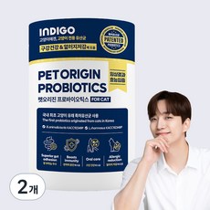 INDIGO 펫오리진 포 캣 영양제, 60g, 2개, 장건강/유산균