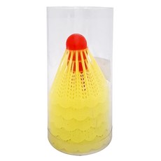 Her-Ea 禾亦 5入塑膠羽球, 耐用 飛行穩定 鮮豔色彩, 1入