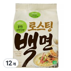 풀무원 자연건면 백면 406g, 12개