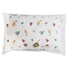 KU.KU Duckbill 酷咕鴨 童心荷葉邊中童枕, 30 x 40 cm, 100%純棉表布, 40 x 30cm, 車隊藍, 1個