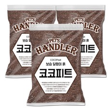 펫츠핸들러 코코피트 보습 달팽이 흙, 2L, 3개