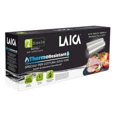 LAICA 萊卡 舒肥專用真空包裝袋捲型 2入, 耐高溫120度, BPA Free, 加厚設計, 1盒