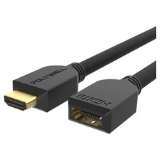 POLYWELL 寶利威爾 HDMI 2.0 延長線, 1m, 1條
