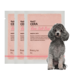 PETOCERA 寵物玫瑰鹽入浴劑 3入, 1個, 90g