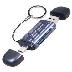DigiFusion 伽利略 USB3.2 Type-C+A 雙介面 高速讀卡機 雙卡槽, 1個