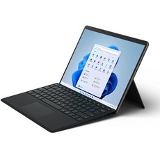 마이크로소프트 2022 서피스 프로 8 13 + 블랙 타입커버, 블랙(Surface Pro8, 타입커버), 코어i5 11세대, 256GB, 8GB, WIN11 Home, 8PQ-00030(Surface Pro), 8XA-00017(타입커버)