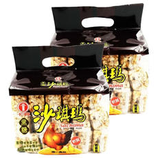 卡賀 沙琪瑪 黑糖 奶蛋素, 鬆軟美味, 無防腐劑, 無人工色素, 500g, 2袋