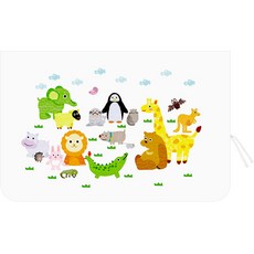 banybany 차량용 햇빛가리개 아스킨 + 끈 랜덤발송, 아스킨 동물나라, 1개