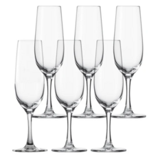ZWIESEL GLAS 蔡司經典香檳杯，235ml 六個原裝，德國製造，無鉛水晶玻璃, 1組