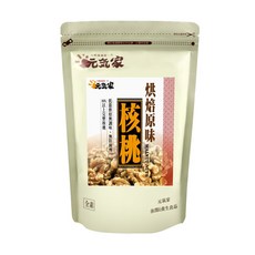 元氣家 烘焙原味核桃, 輕度烘焙, 無調味, 大顆飽滿果實, 安心食用, 200g, 1包