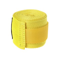 S-SportPlus+ 拳擊繃帶 2.5m 黃色 拳擊護手繃帶 武術搏擊 訓練保護, 25m, 1組