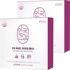 안국건강 루테인 지아잔틴 플러스 영양제, 60정, 2개