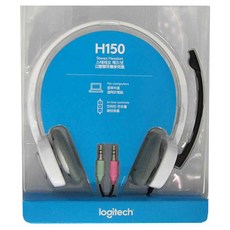 logitech 羅技 立體聲耳機麥克風, A-00029, 白色