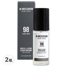 W.DRESSROOM 多麗絲 衣物居家香水噴霧, 持久清新, 除臭殺菌, 70ml, No.98 Secret Musk, 2瓶