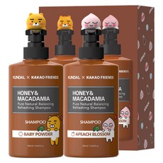 쿤달 카카오프렌즈 에디션 샴푸 베이비파우더향 500ml + 어피치블라썸향 500ml, 1세트