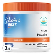 [쿠팡수입] 닥터스베스트 MSM 파우더, 250g, 3개