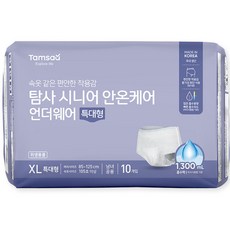 탐사 시니어 안온케어 언더웨어 국내산 성인기저귀, 특대형, 10개입, 1개
