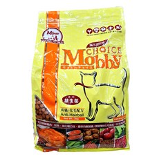 Mobby 莫比 成貓用 化毛專用配方 乾飼料 3kg - 雙B系統, 優質蛋白, 添加益生菌, 雞肉米, 1袋