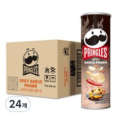 프링글스 스파이시 갈릭새우맛, 24개, 110g