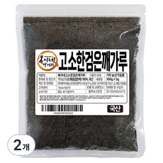 복이네먹거리 국산 검은깨가루/흑임자, 300g, 2개