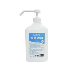 ANTI MASTER 防疫大師 75%淨菌酒精 1000ml 壓頭組, 乙醇 95%, 1L, 1組