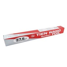 天王 鋁箔 1.5呎 鋁箔紙 食材保鮮 烘焙燒烤 錫箔紙 一盒入, 1盒