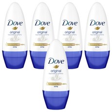 도브 오리지날 롤온 데오드란트, 40ml, 5개